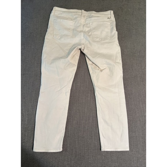 Lucky Brand Lolita Capri Jeans Women 10 White Stretch Preppy Comfortable - Picture 11 of 13